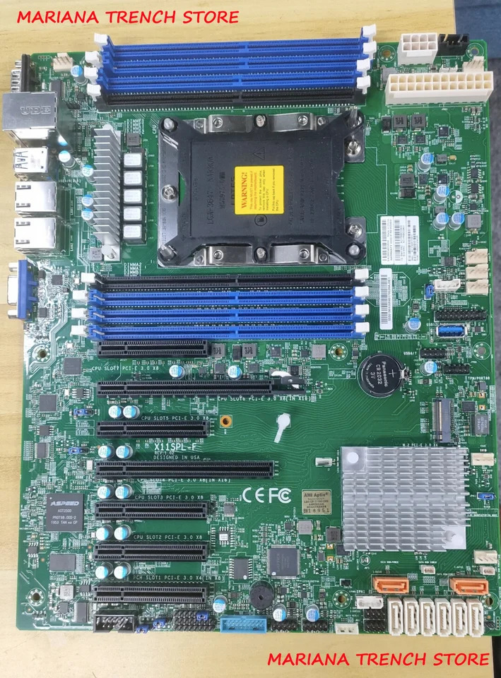 Supermicro 단일 소켓 LGA-3647 P 마더보드X11SPL-F Xeon 확장 프로세서 DDR4 GbE LAN 포트 SATA3 6Gbps