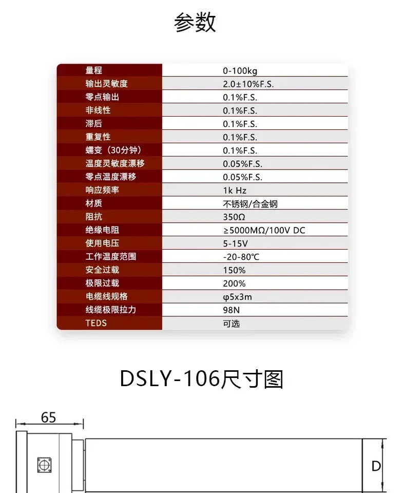3 도르래 장력 센서 강철 로프 섬유 원사 금속 와이어 벨트 측정 계량