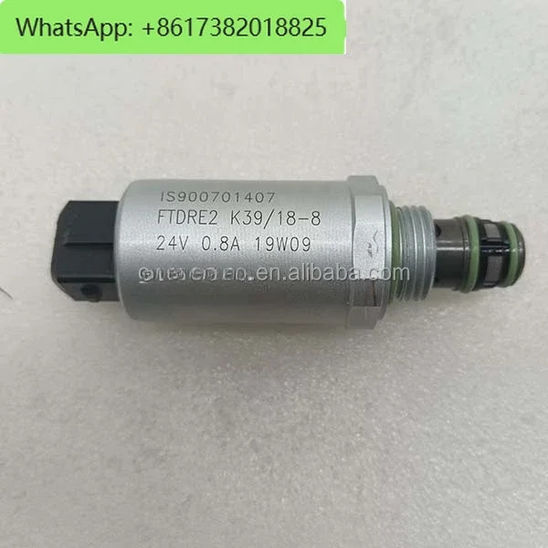 비례 감압밸브 굴삭기 부품 솔레노이드 밸브 R900701407 24V