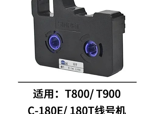 와이어 넘버링 기계 T800 T900 컬러 스트립 C-180E C-180T 검정색 TR80B