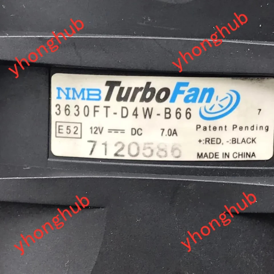 NMB-MAT 서버 냉각팬 3630FT-D4W-B66 E51 E52 DC 12V 7A 92x92x76mm