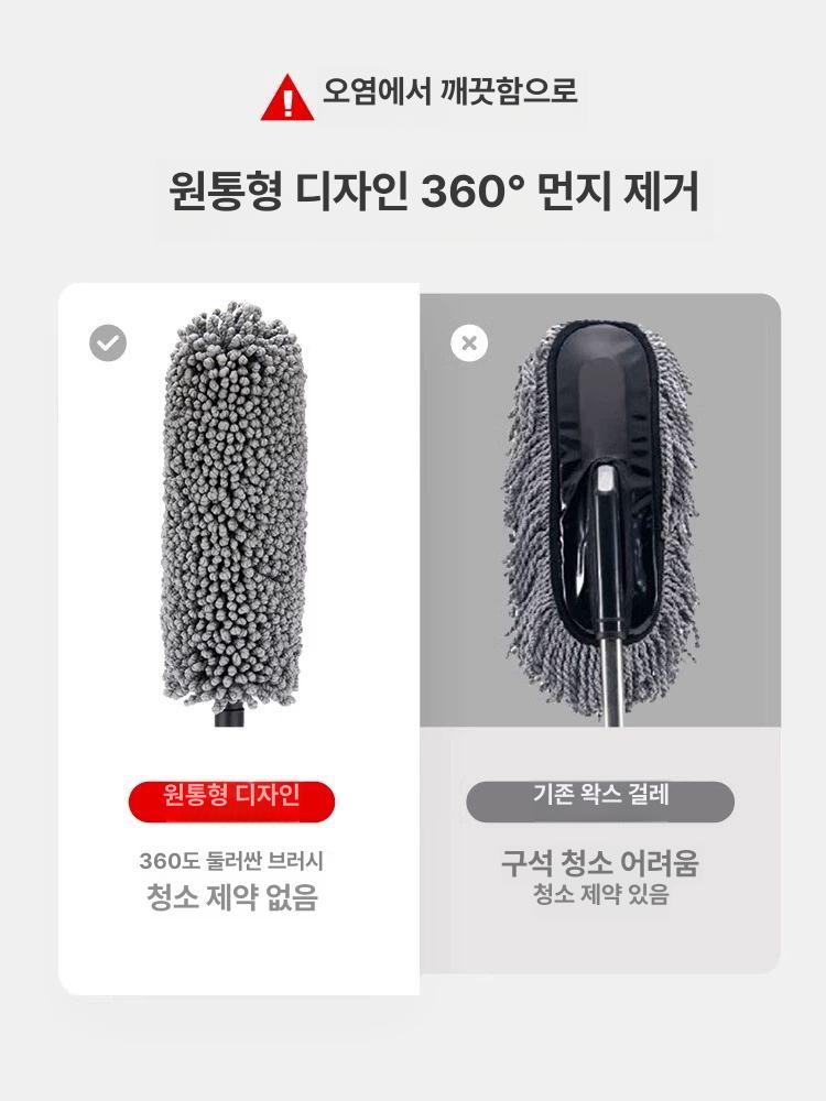 자동차 먼지털이개 걸레 청소 차량용 먼지떨이개 왁스 초극세사 외부용 더스터 - 상세 이미지 3