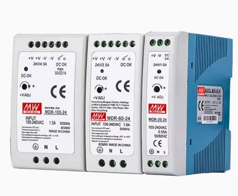 MEAN WELL 레일 장착 스위치 전원공급장치 MDR-10-5V MDR-10-24V MDR-20-5V MDR-20-24V MDR-40-5V MDR-40-24V MDR-60-5V