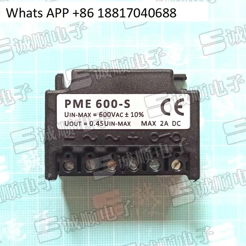 PME 600-S Uin-max600Vac10% Uout0.45Uin-max 2A DC