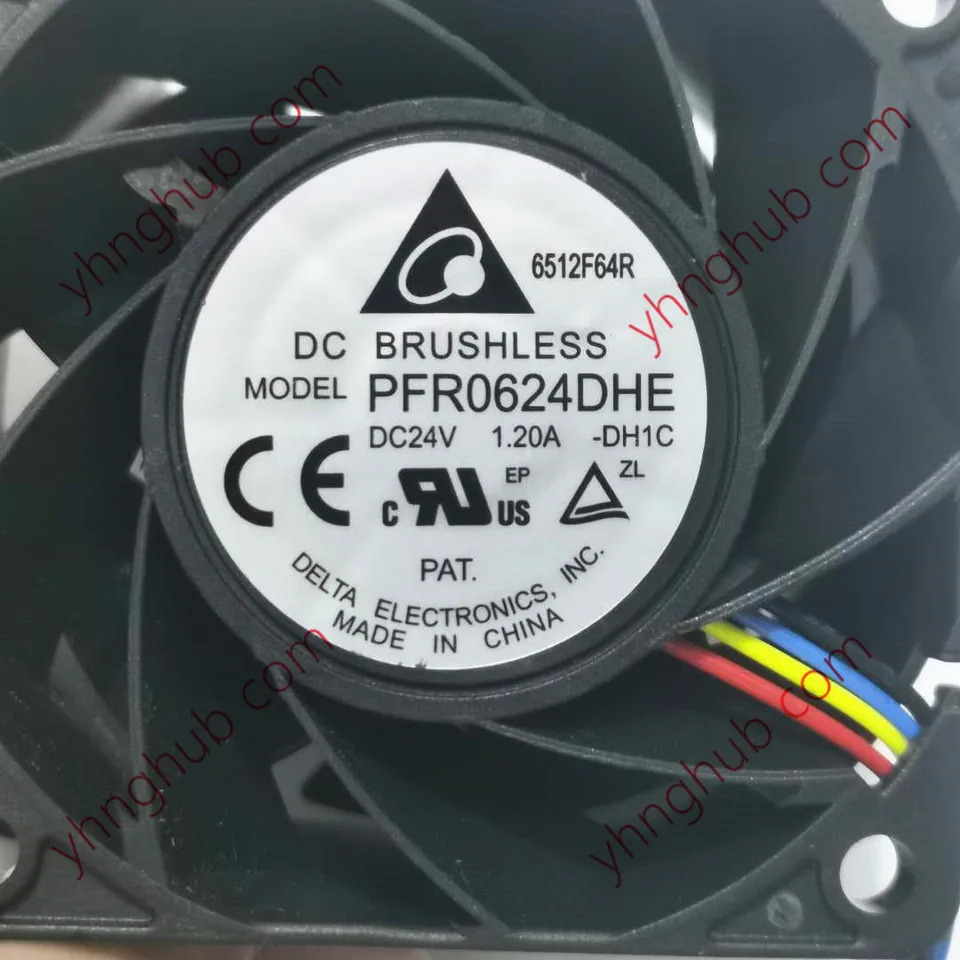 Delta Electronics PFR0624DHE DH1C DC 24V 1.20A 60x60x38mm 4 선 서버 냉각팬