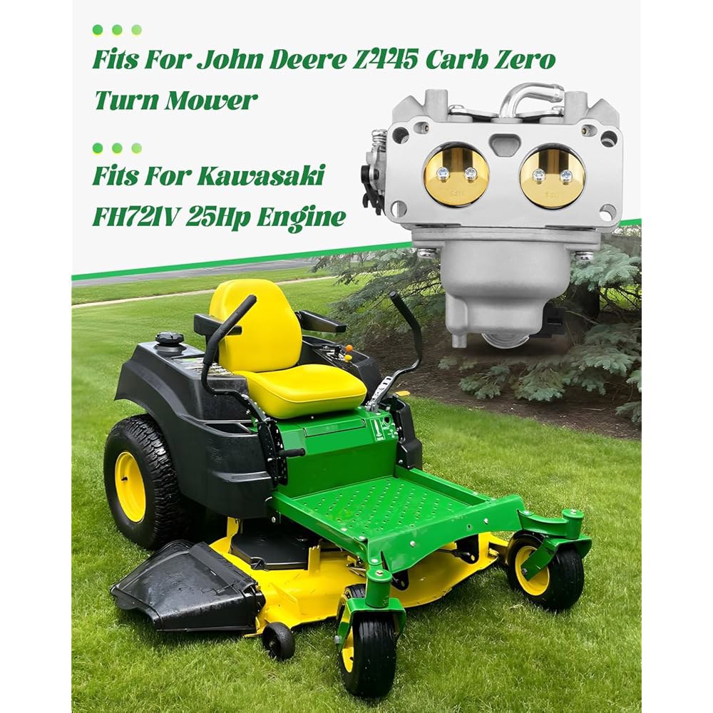 Z445 Carb 카뷰레터 키트, John Deere 가와사키 턴 25Hp FH721V 적합 적합, 잔디깎이에 엔진에 제로 - 상세 이미지 2