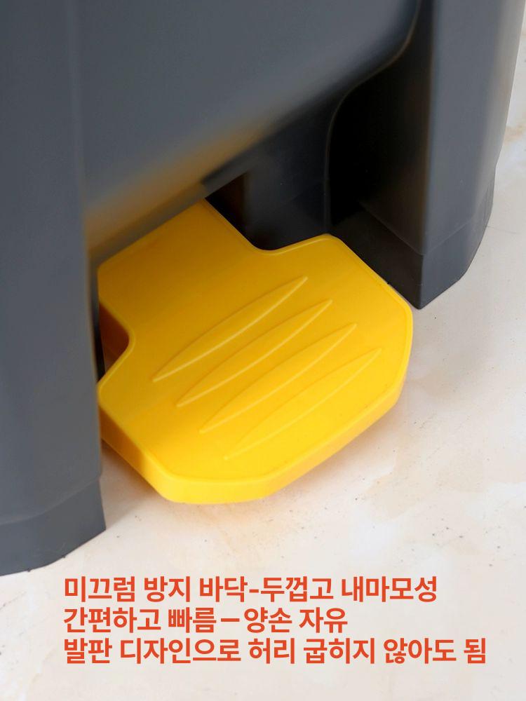 대용량 업소용휴지통 분리수거 사각 학교 업소용쓰레기통 야외 플라스틱휴지통 병원 - 상세 이미지 2