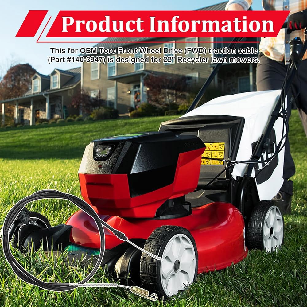 Valorup Toro Recycler 22 프론트 휠 21770에 OEM 교체 트랙션 드라이브 21442, 호환 140-3947 21445, 깎는 21447, 부품 재활용 적합 - 상세 이미지 2