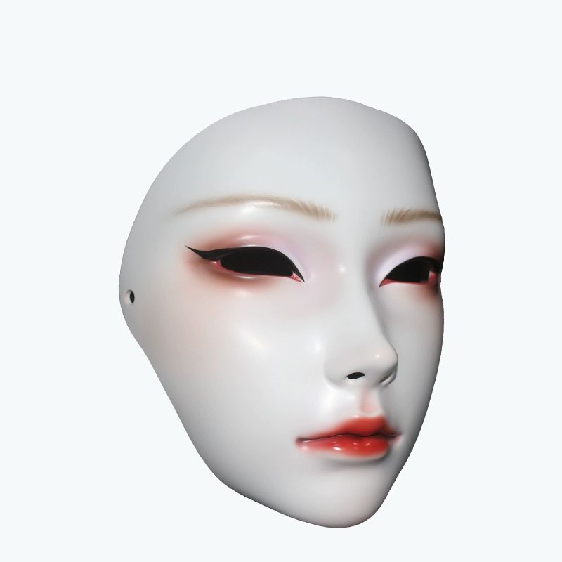 경극 마스크 분장 공연 할로윈 캐릭터 가면 중국 연극 파티용 탈 오페라 전통 연출 - 상품 이미지