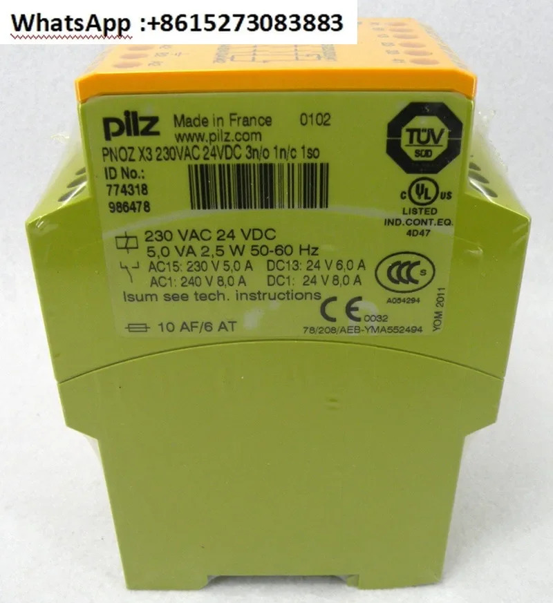독일 Pilz 안전 릴레이 PNOZ X3 X4 X3P 774318 774310 777310