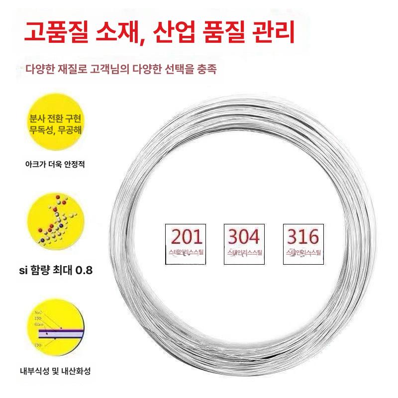스텐 와이어로프 고강도 다용도 케이블 코팅 건축용 산업용 고정용 분재용 지지대용 - 상세 이미지 5
