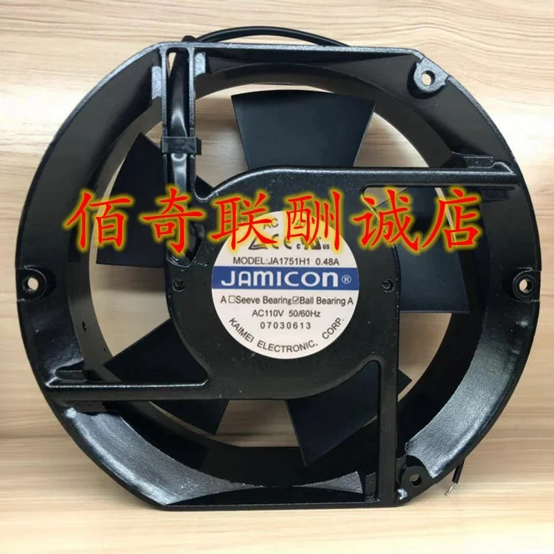 Jcon 2 와이어 서버 냉각팬 JA1751H1 AC 110V 0.48A 172x150x51mm