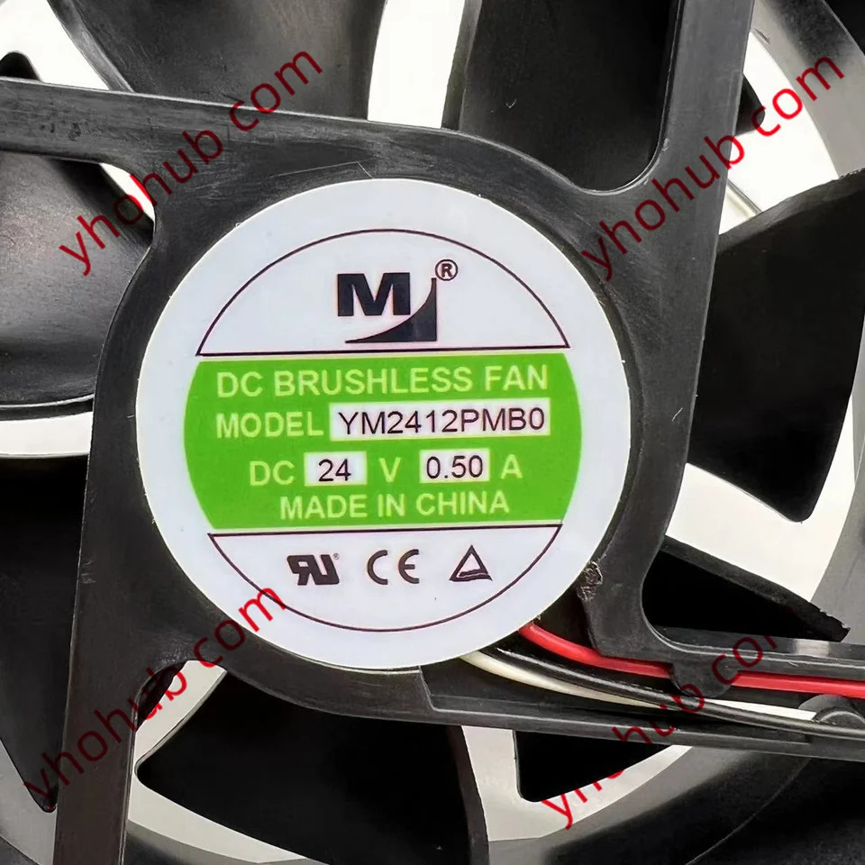 M Huaxia YM2412PMB0 DC 24V 0.5A mm 3 선 서버 냉각팬