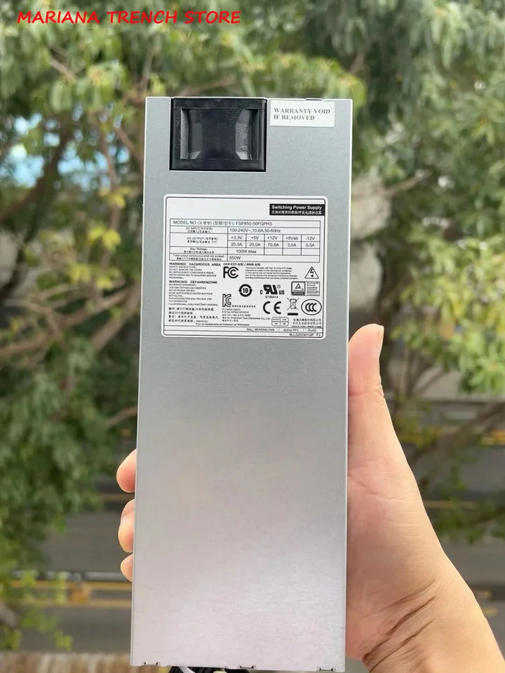 산업 수준스위칭 전원공급장치 FSP MAX 850W 80 플러스 플래티넘 충족 FSP850-50FGPH3
