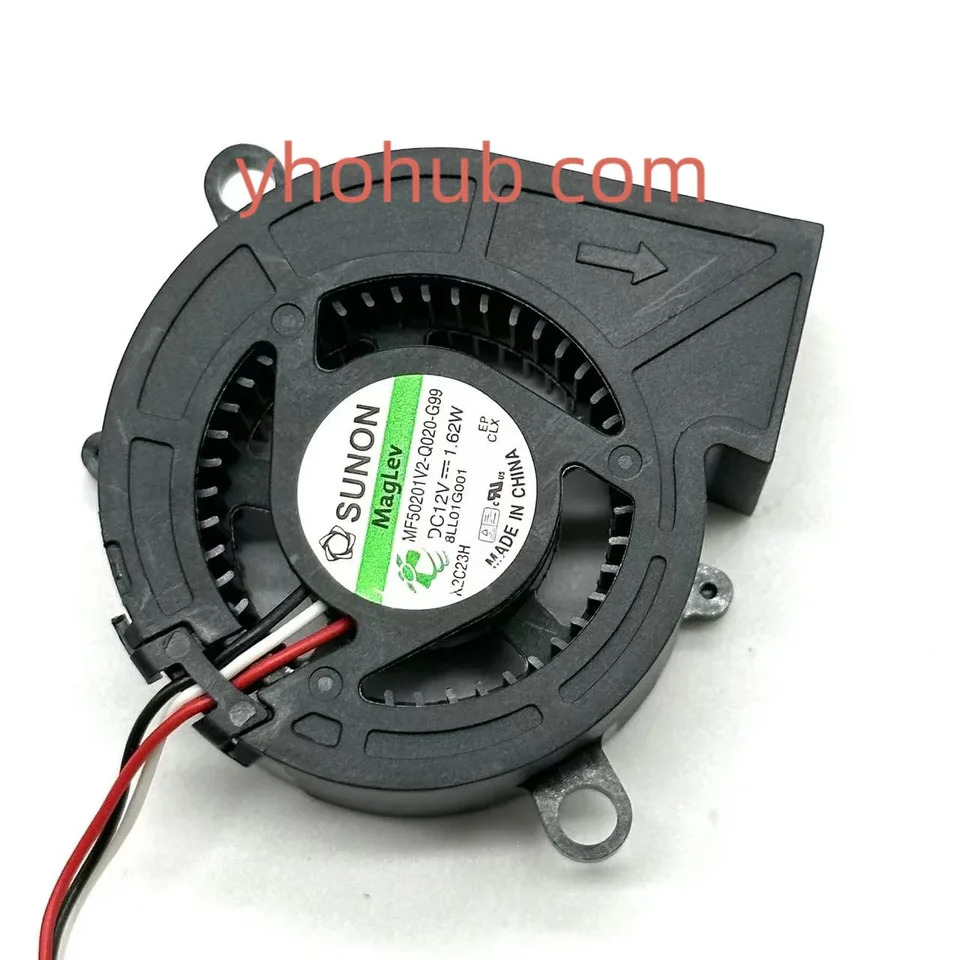 SUNON MF50201V2-Q020-G99 서버 냉각팬 DC 12V 1.62W 50x50x20mm 3 선