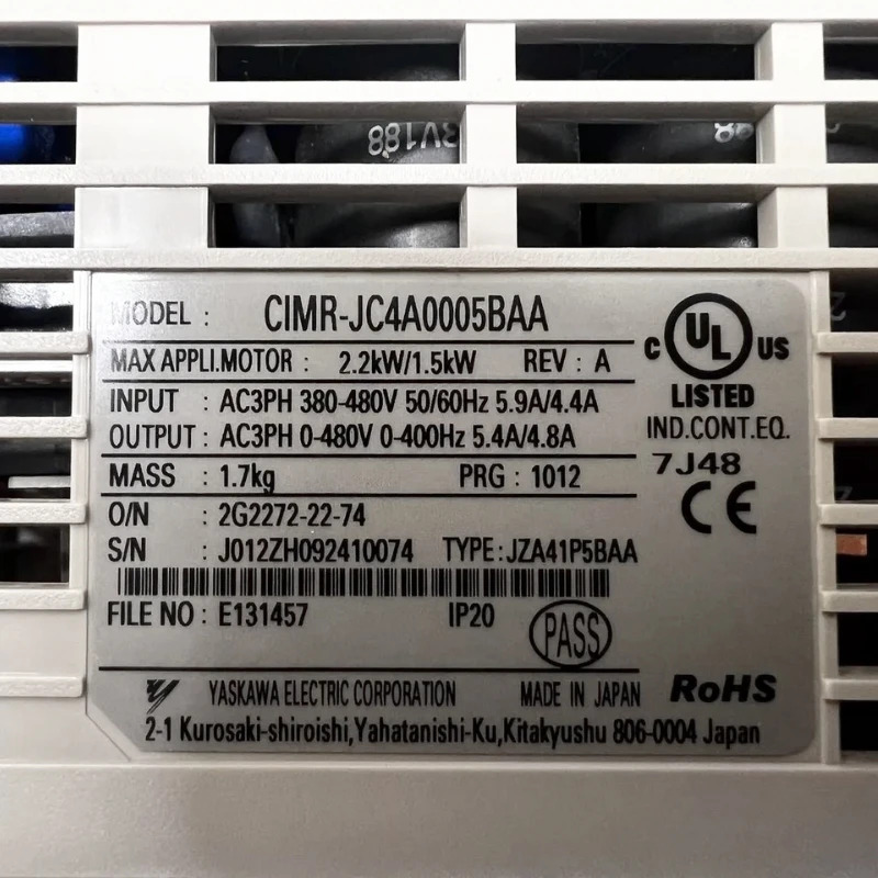 새 Yaskawa CIMR-JC4A0005BAA 인버터