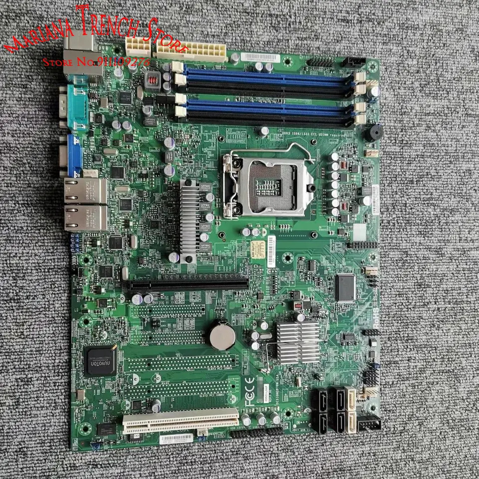 슈퍼마이크로 마더보드X9SCI-LN4F LGA1155 제온 E3-1200 V1 V2 시리즈 2 세대 3 코어 i3 DDR3 ECC IPMI 2.0