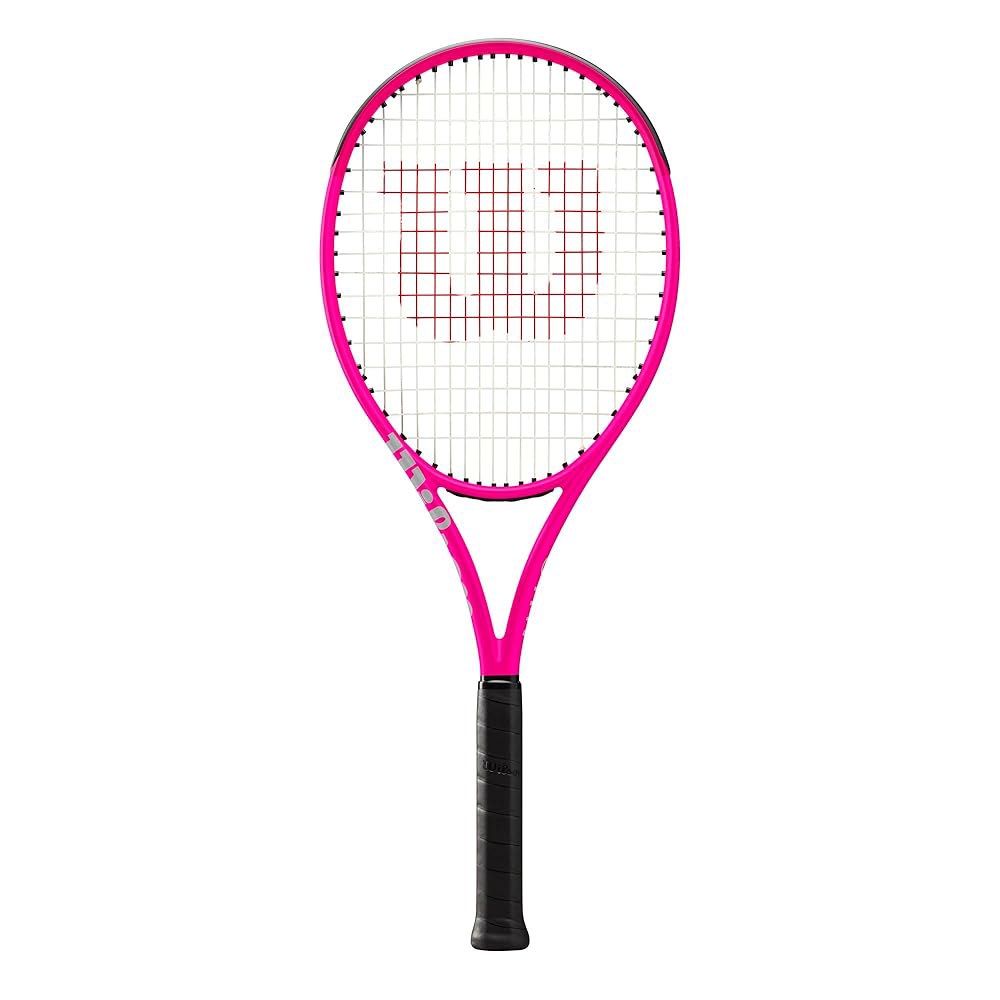 Wilson Burn V6 105 S 테니스 핑크, 6.4cm(2-4 그립 사이즈 라켓 - 1/4인치) 1 - 4 1/8 - 상품 이미지