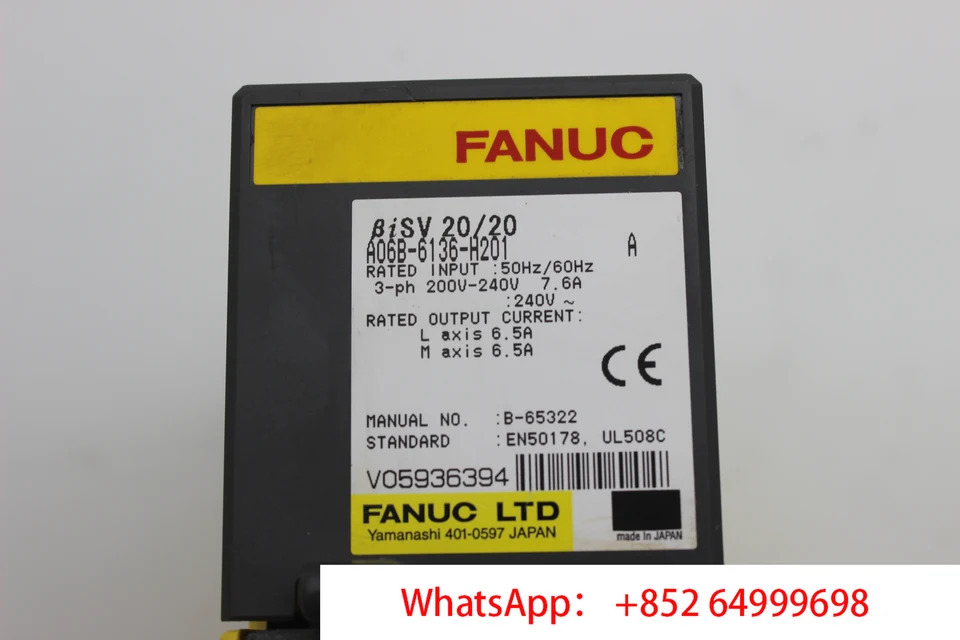 Fanuc Ac 서보 드라이브 A06B-6136-H201 증폭기 모듈 CNC 기계용