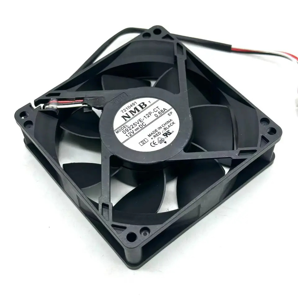 NMB-MAT 서버 냉각팬 09225VE-12P-CT DC 12V 0.68A 3 선 90X90X25mm