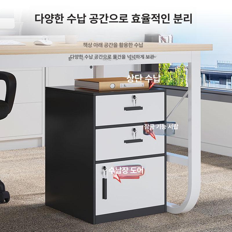 사무실 서류보관함 다단 파일함 정리대 파일꽂이 원목서류함 결재함 파일박스 다층 - 상세 이미지 5