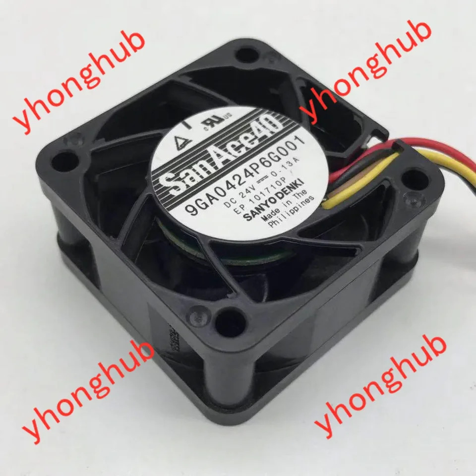 Sanyo Denki 서버 냉각팬 DC 24V 0.13A 40x4x20mm 9GA0424P6G001
