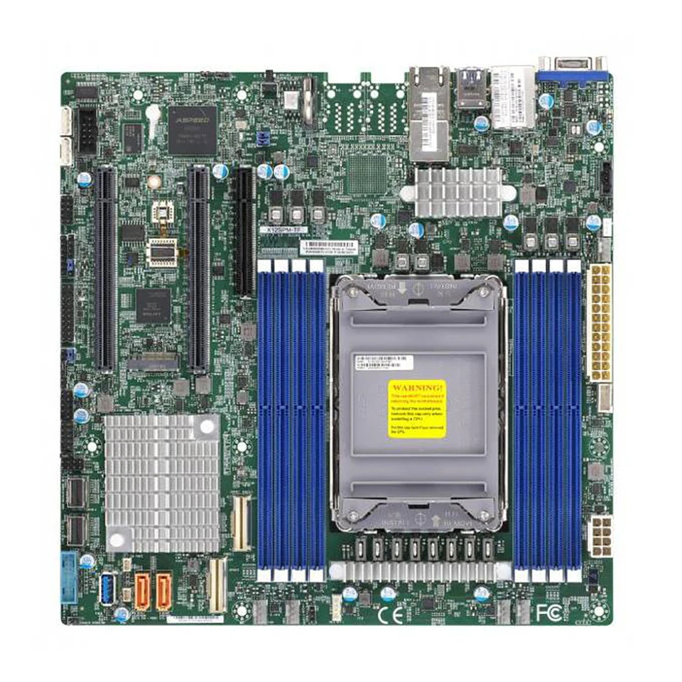 X12SPM-TF M- Supermicro C621A LGA-4189 2TB 3DS DDR4-3200MHz 10XSATA 3 서버 마더보드
