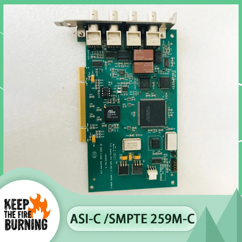 DVEO 코드스 출력 카드LS7643 Rev 5 풀 듀플렉스 PCI DVB ASI-C /SMPTE 259M-C