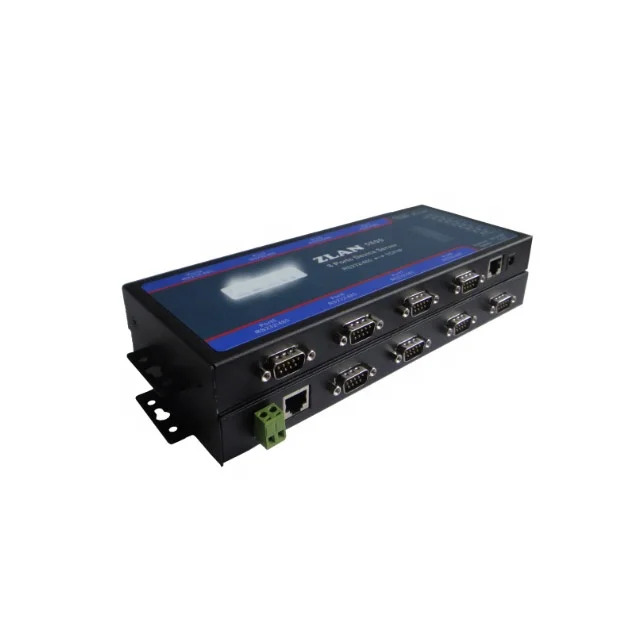 산업다직렬 장치 서버 스위치 8 포트 RS232 RS485-이더넷 컨버터 ZLAN5800
