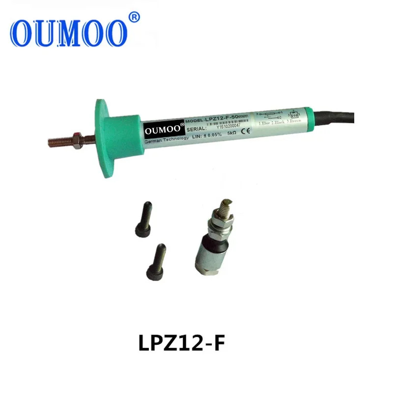 LPZ12-AP-50mm 선형 변위센서 스테인레스 스틸 보호 커버 균열 감지 센서