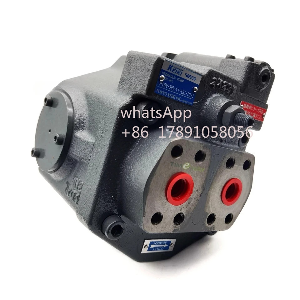 저소음 변위 유압 펌프 TOKYO KEIKI P16V P16V-RS-11-CC-10-J TOKIMEC 피스톤