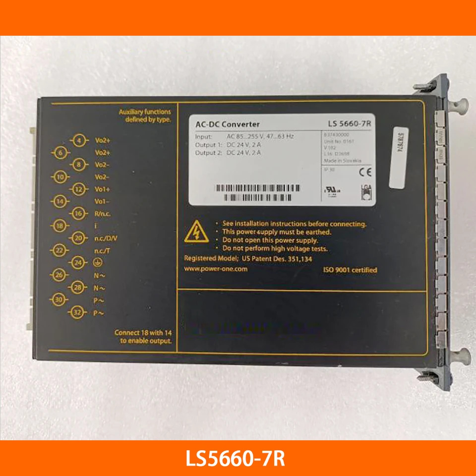LS5660-7R Power-one AC-DC 컨버터오리지널 장치 전원공급장치 2X24V
