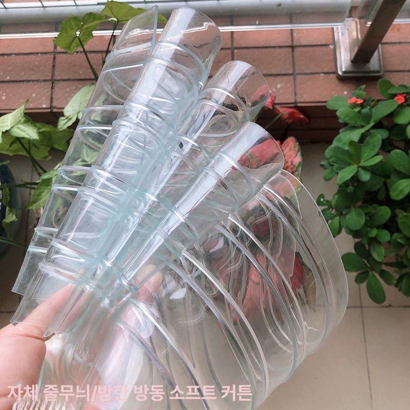 투명 커텐 슬림 주름문 접이식문 중문 방풍 가림막커튼 공간분리커튼 자바라칸막이 - 상세 이미지 3