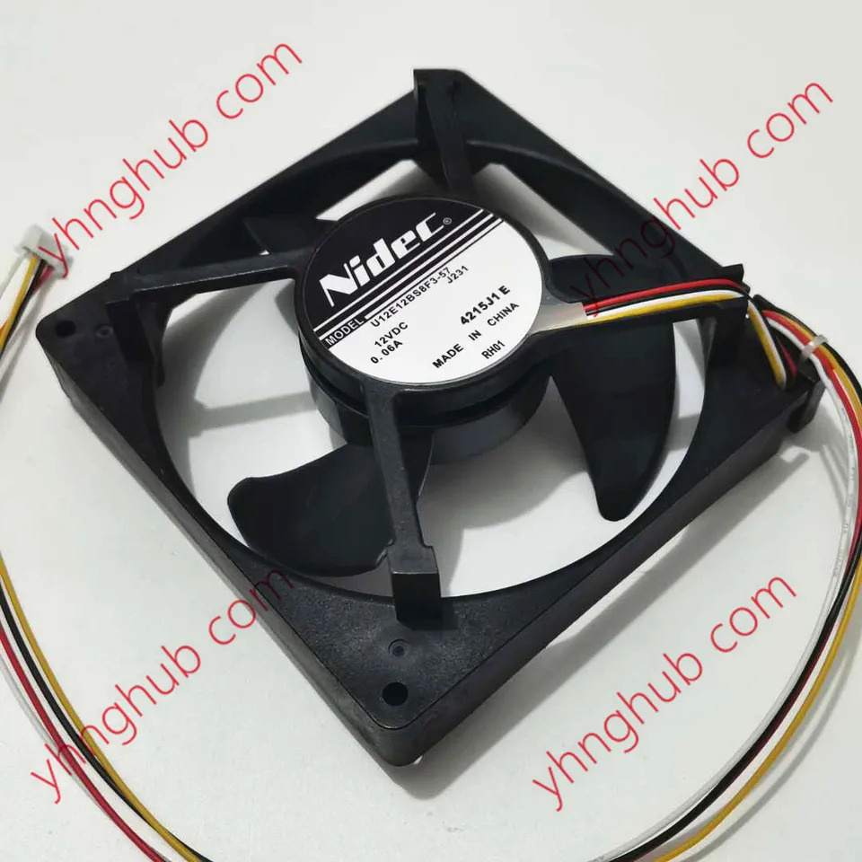 Nidec U12E12BS8F7 J232 J231 DC12V 0.06A 125x125x35mm 서버 냉각팬