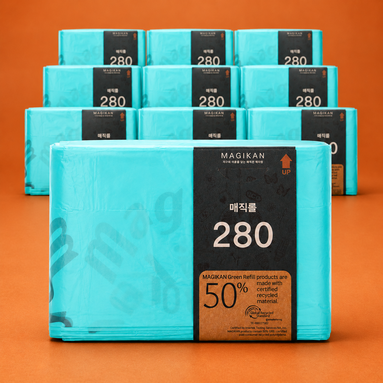 매직캔 리필봉투 280 매직롤 리필 10개입 27L 히포 스텔라 MH280 MJ280 호환