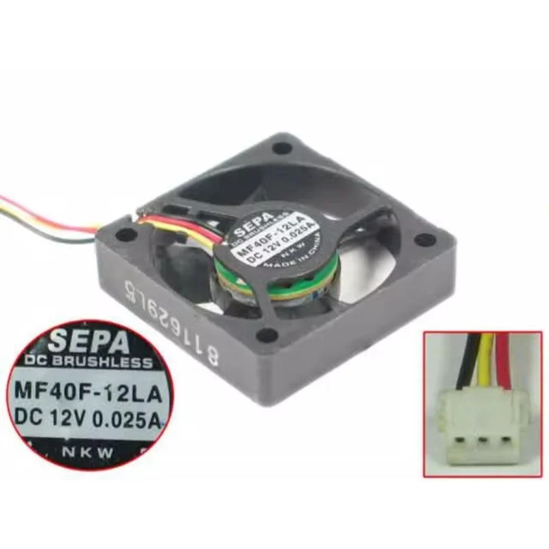 SEPA MF40F-12LA 3 선 서버 냉각팬 DC 12V 0.25A mm