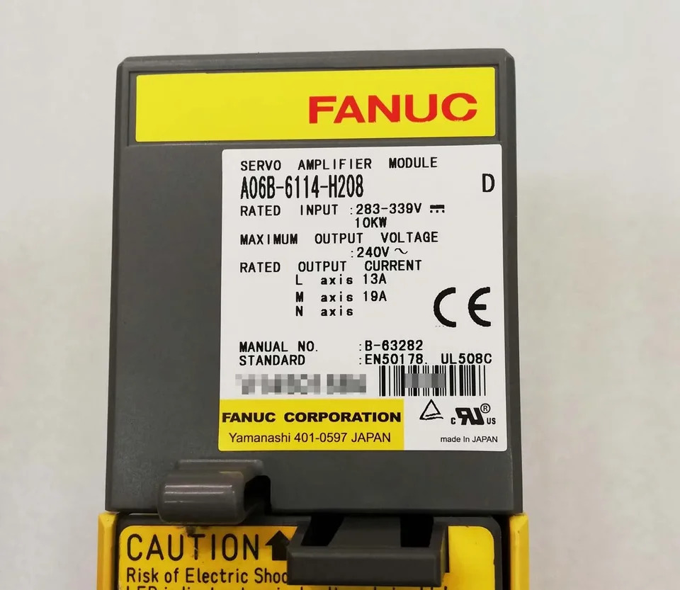 CNC 기계Fanuc 서보 드라이브 모듈 A06B-6114-H208 신