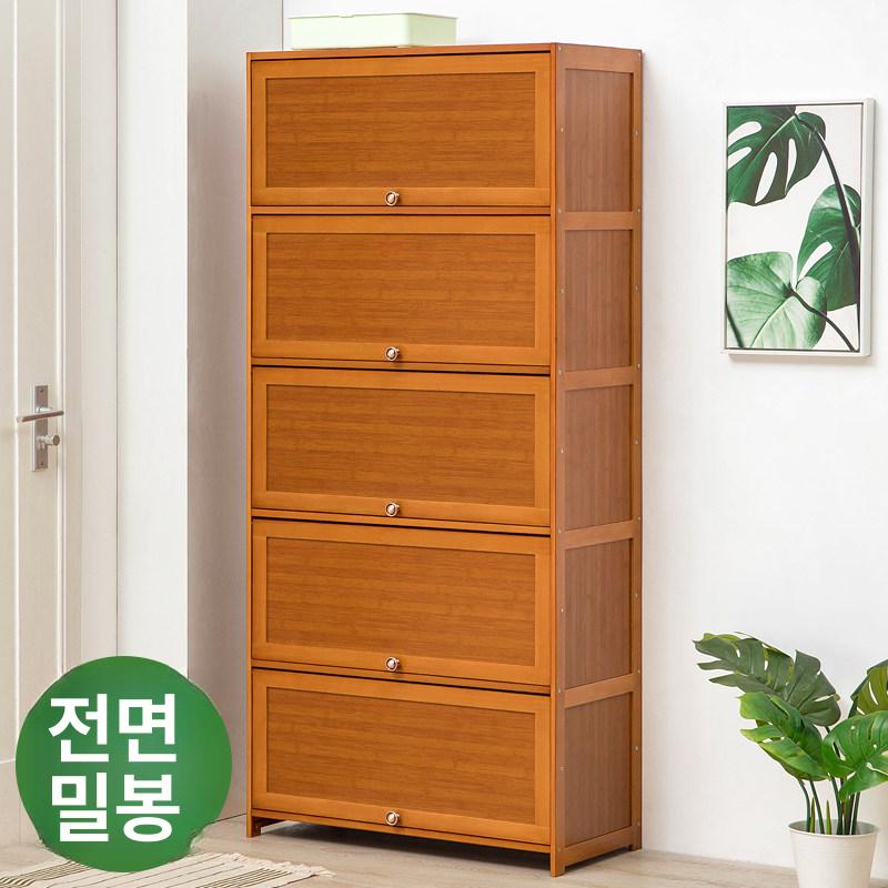 원목 현관 슬림신발장 선반 인테리어 보관함 다용도 모던 신발정리대 북유럽 오픈 - 상세 이미지 4