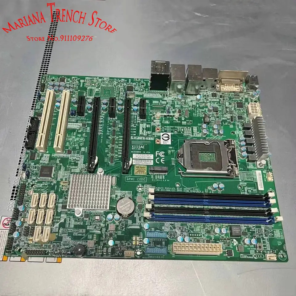 X11sae 슈퍼마이크로 마더보드 C236 칩셋 LGA1151 제온 E3-1200 v5 v6 6 세대 7 코어 i7 i5 i3 시리즈 DDR4