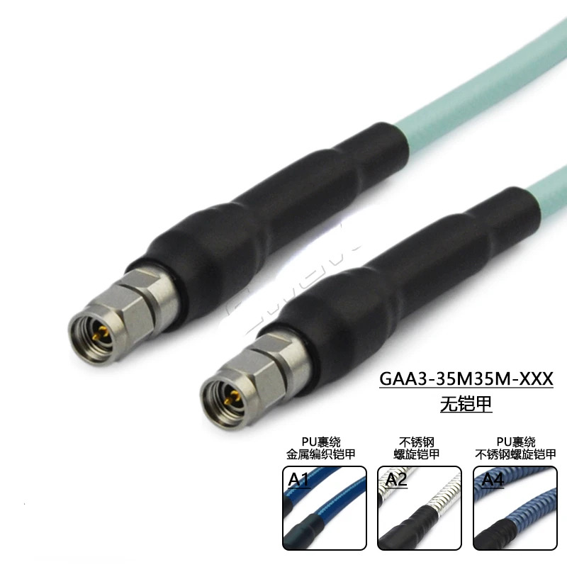 3.5mm 수-3.5mm 수 저손실 케이블 205A 26.5G 아머드 GAA3