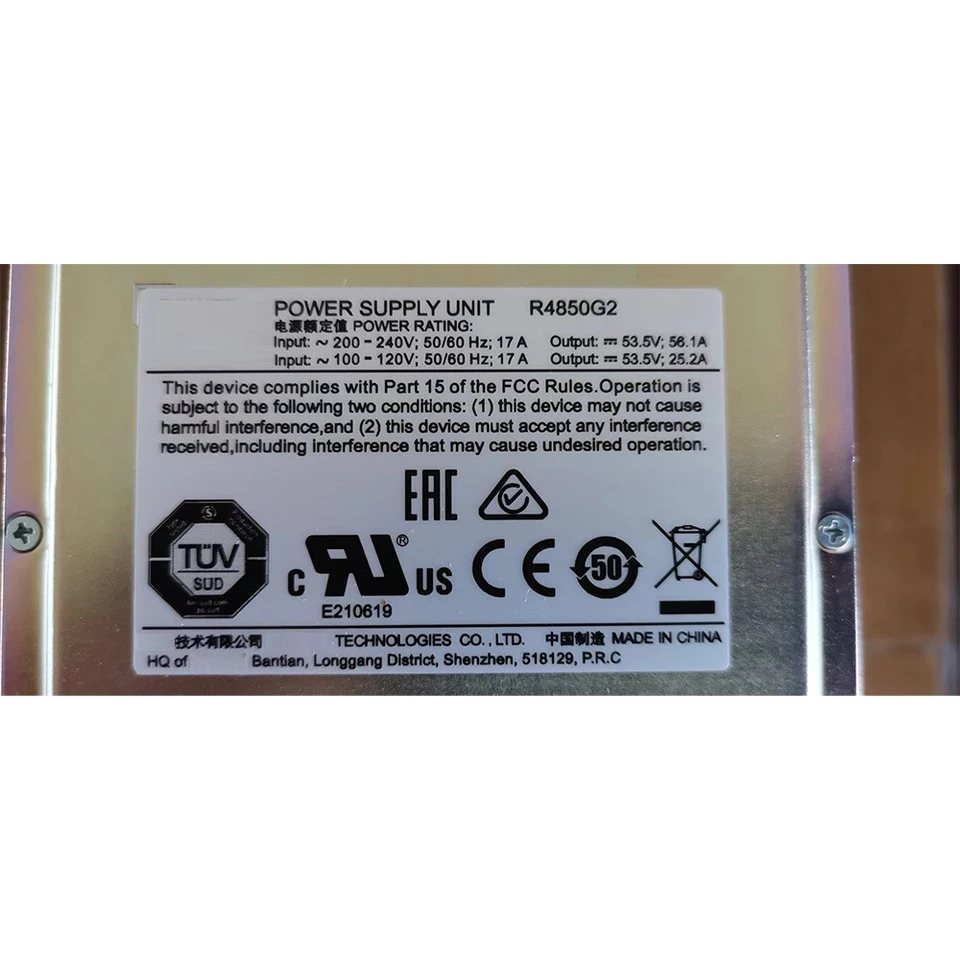 화웨이호환 R4850G R4850G2N2N6G6 정류기 모듈 인버터 태양광 PV 신