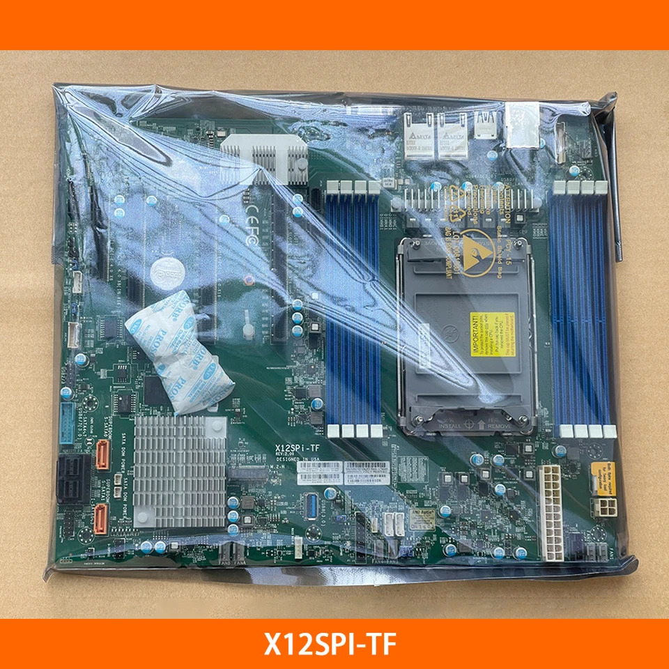 DDR4-3200MHz LGA-4189 단방향 슈퍼마이크로 서버 마더보드 X12SPI-TF C621A