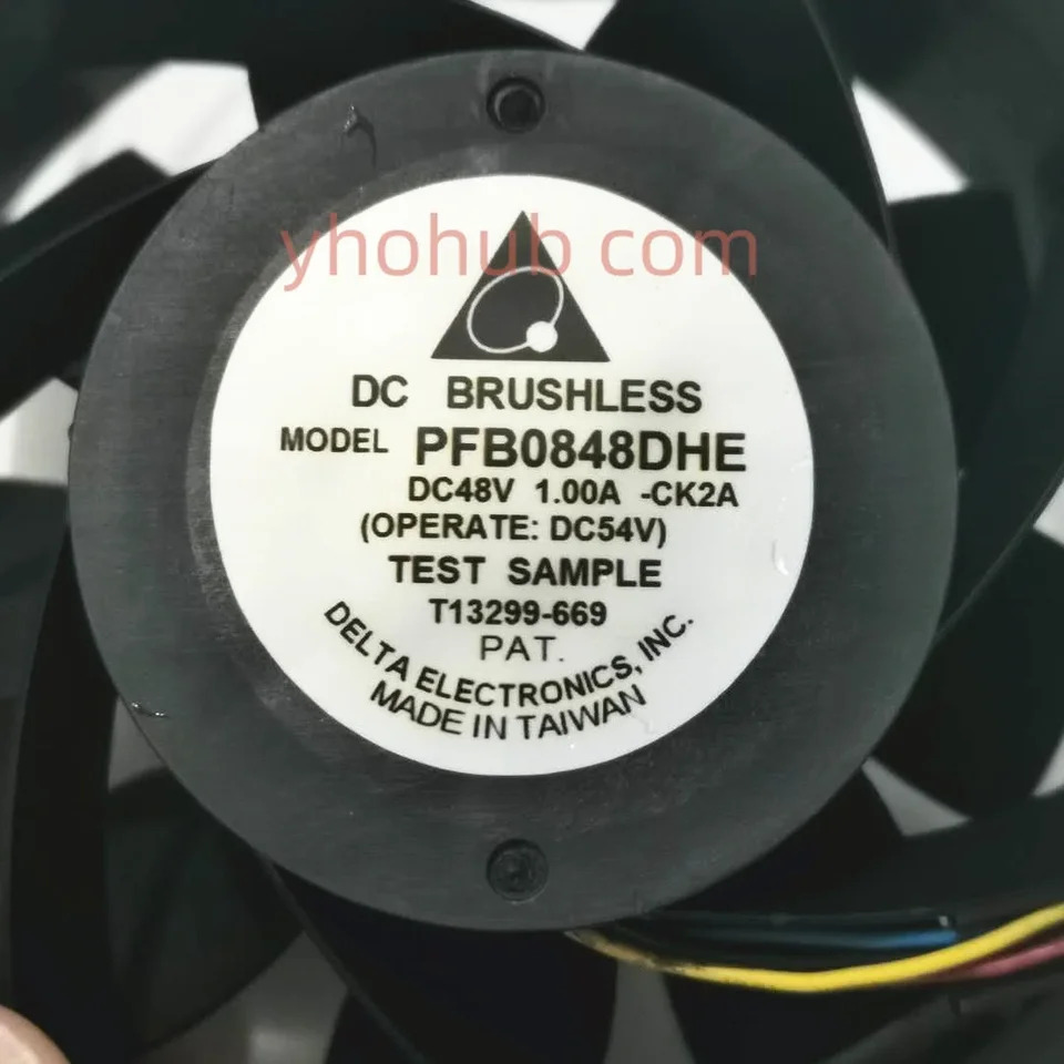 델타 전PFB0848DHE CK2A DC 48V 1.00A 80x80x38mm 4 와이어 서버 냉각팬