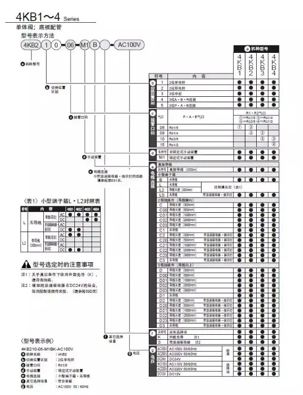 CKD Xikaili 솔레노이드 밸브 공급 4KB219 4KB219-00-AC220V
