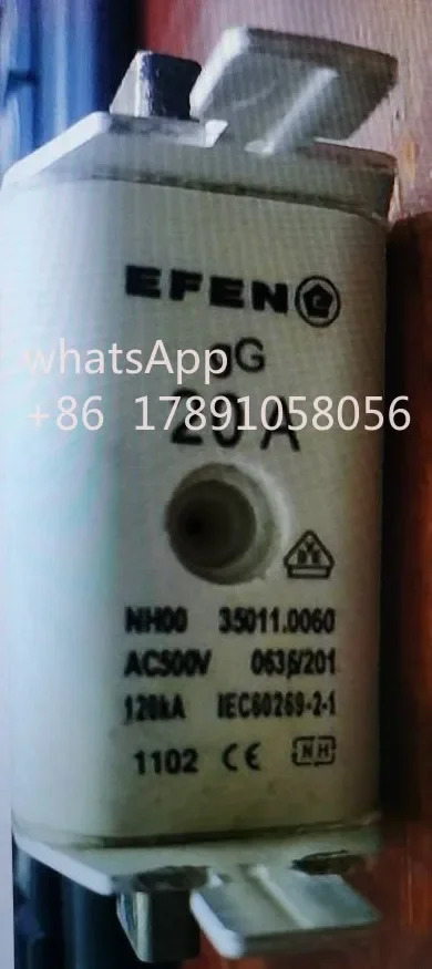 퓨즈 EFEN NH00 20A 500V gG 35011.0060 / 32A 80A 100A 16A 50A 63A 125A 160A 35024.0080 gR