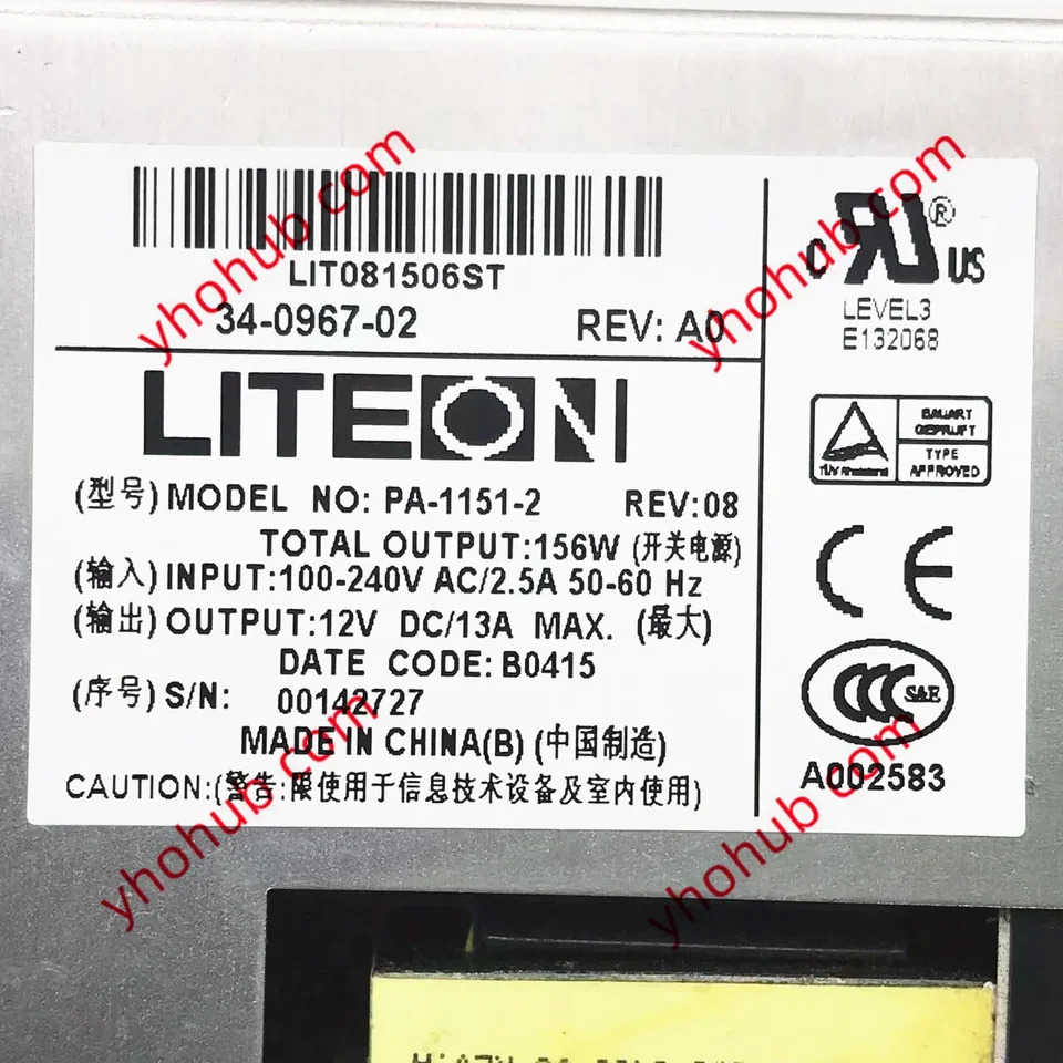 LITE-ON PA-1151-2 34-0967-02 서버 전원공급장치