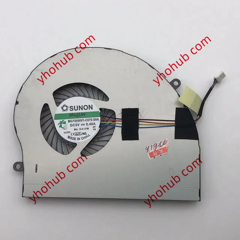 SUNON MG75090V1-C070-S9A Alienware M17x DC 5V 0.40A 4-와이어 냉각팬