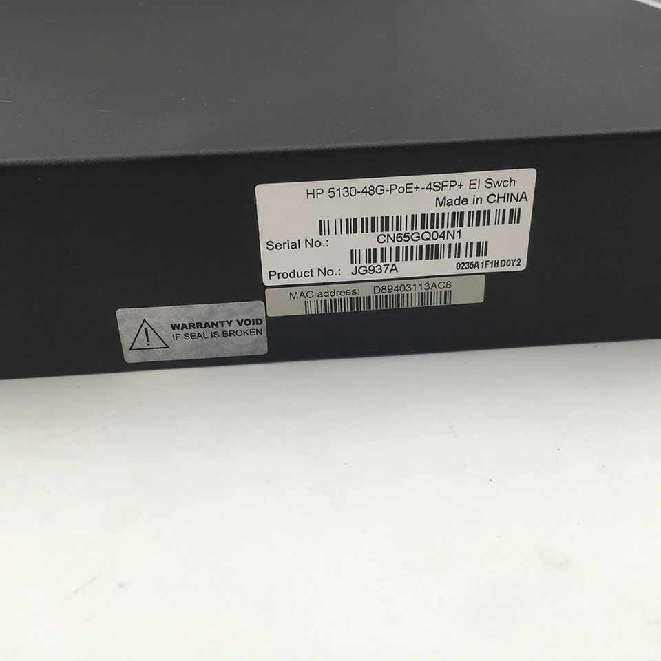 PSU JG937A 5130-48G-POE -4SFP EI hp호환 스위치 48 포트 기가비트 4 포트기가비트 Poe CN65GQ04N1