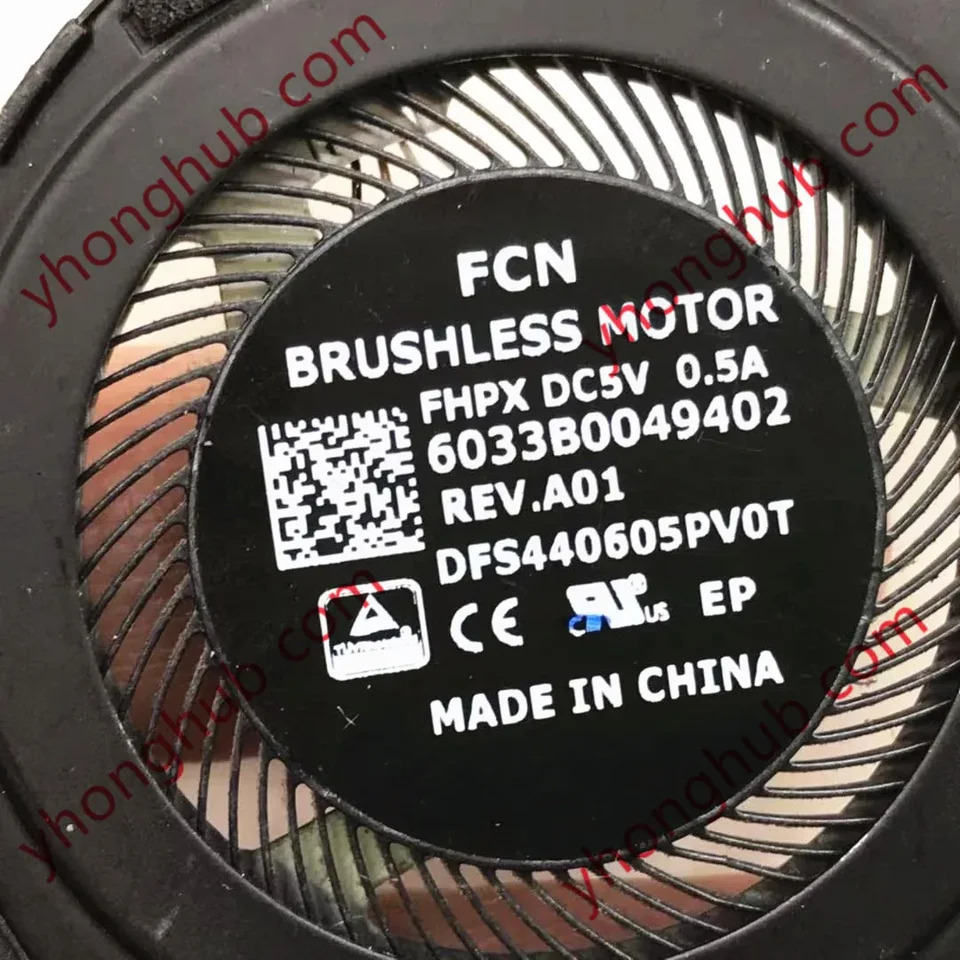 4 선 서버 냉각팬 X360 1030 G2 ND55C03 16D03 DFS440605PV0T DC 5V