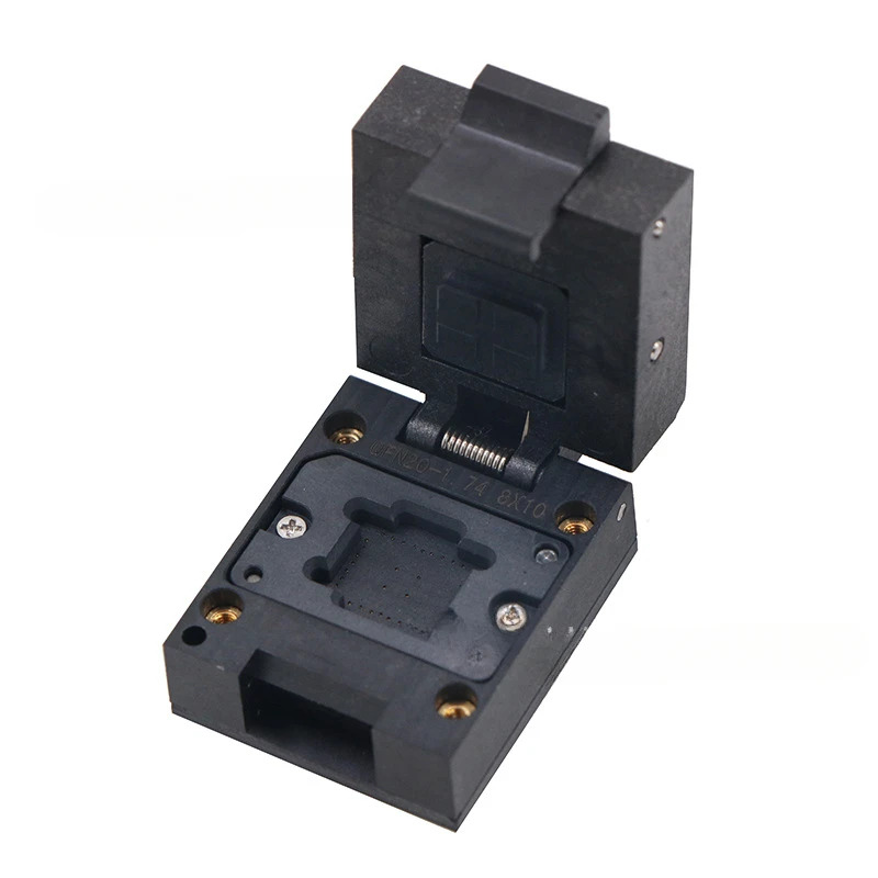 QFN20-1.74 플라스틱 플립 에이징 시트 DFN BGA LGA QFP 칩 고정장치 8X10